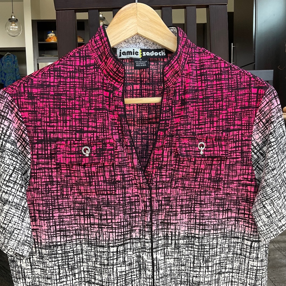 Jamie Sadock short sleeved golf shirt, EUC